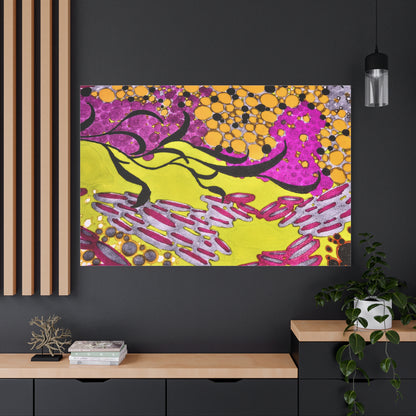 Vibrant Yellow & Magenta Wall Art