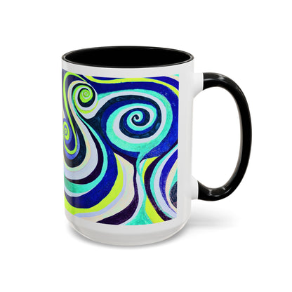 Abstract Swirl Accent Coffee Mug