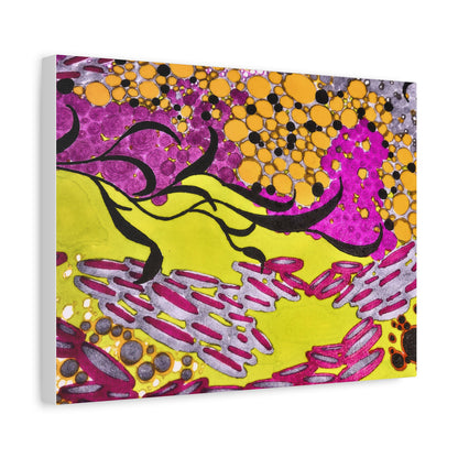 Vibrant Yellow & Magenta Wall Art