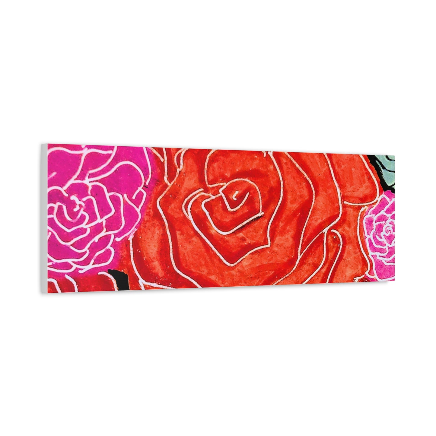 Bold Rose Floral Canvas Print