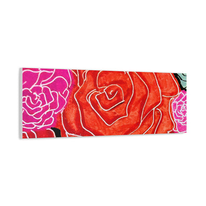 Bold Rose Floral Canvas Print
