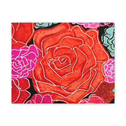 Bold Rose Floral Canvas Print