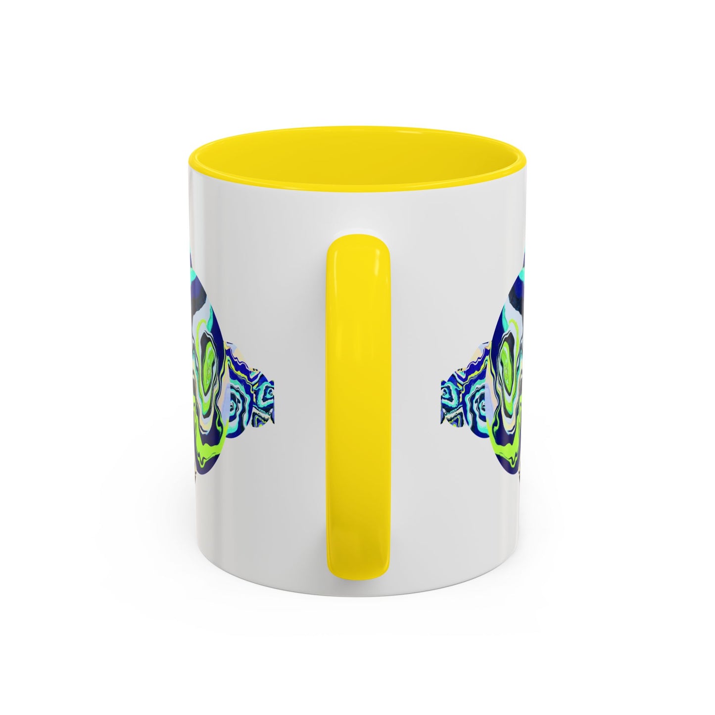 Abstract Ocean Waves Accent Mug