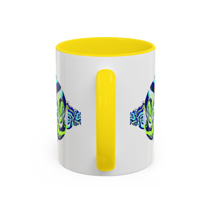 Abstract Ocean Waves Accent Mug
