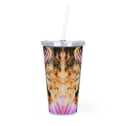 Purple Marble Plastic Tumbler