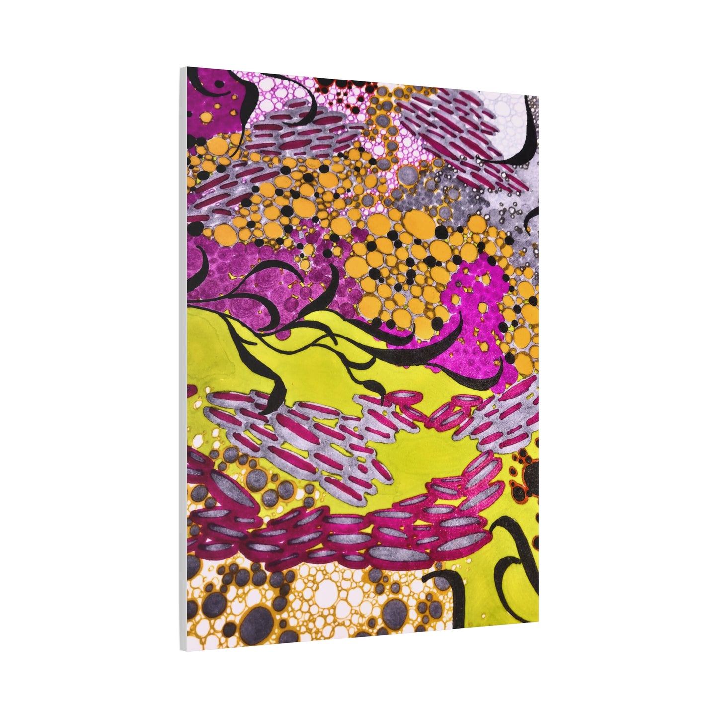 Vibrant Yellow & Magenta Wall Art