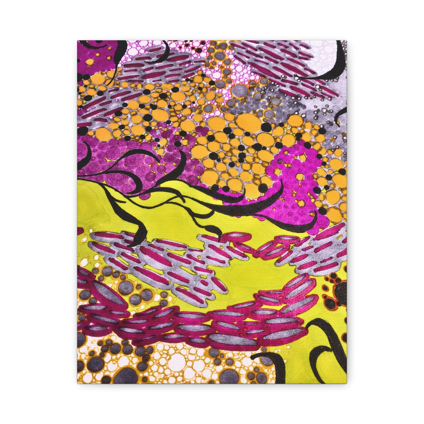 Vibrant Yellow & Magenta Wall Art