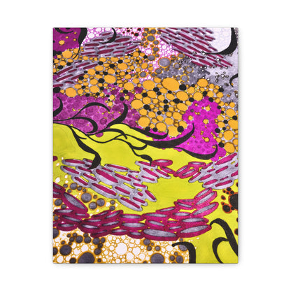 Vibrant Yellow & Magenta Wall Art