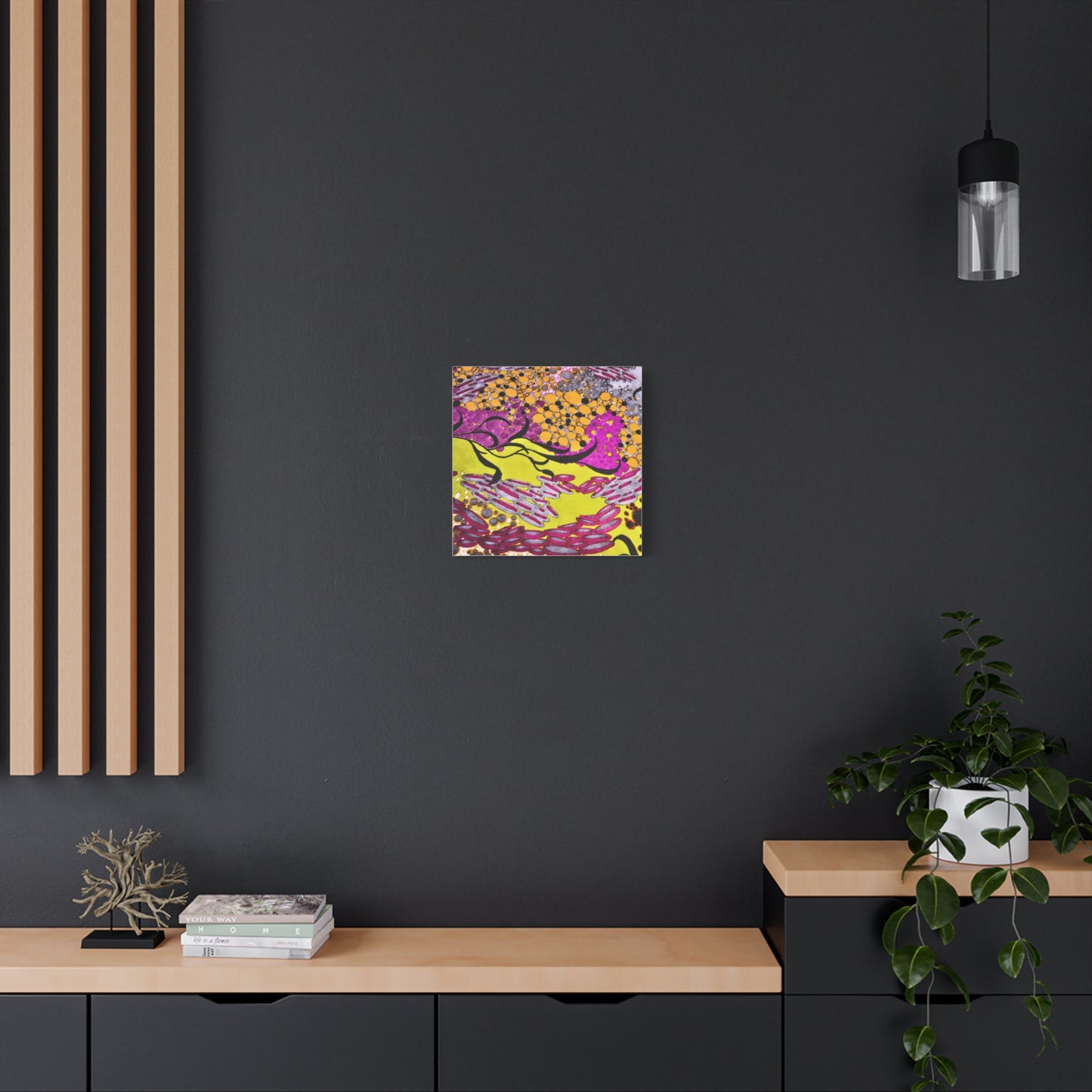 Vibrant Yellow & Magenta Wall Art