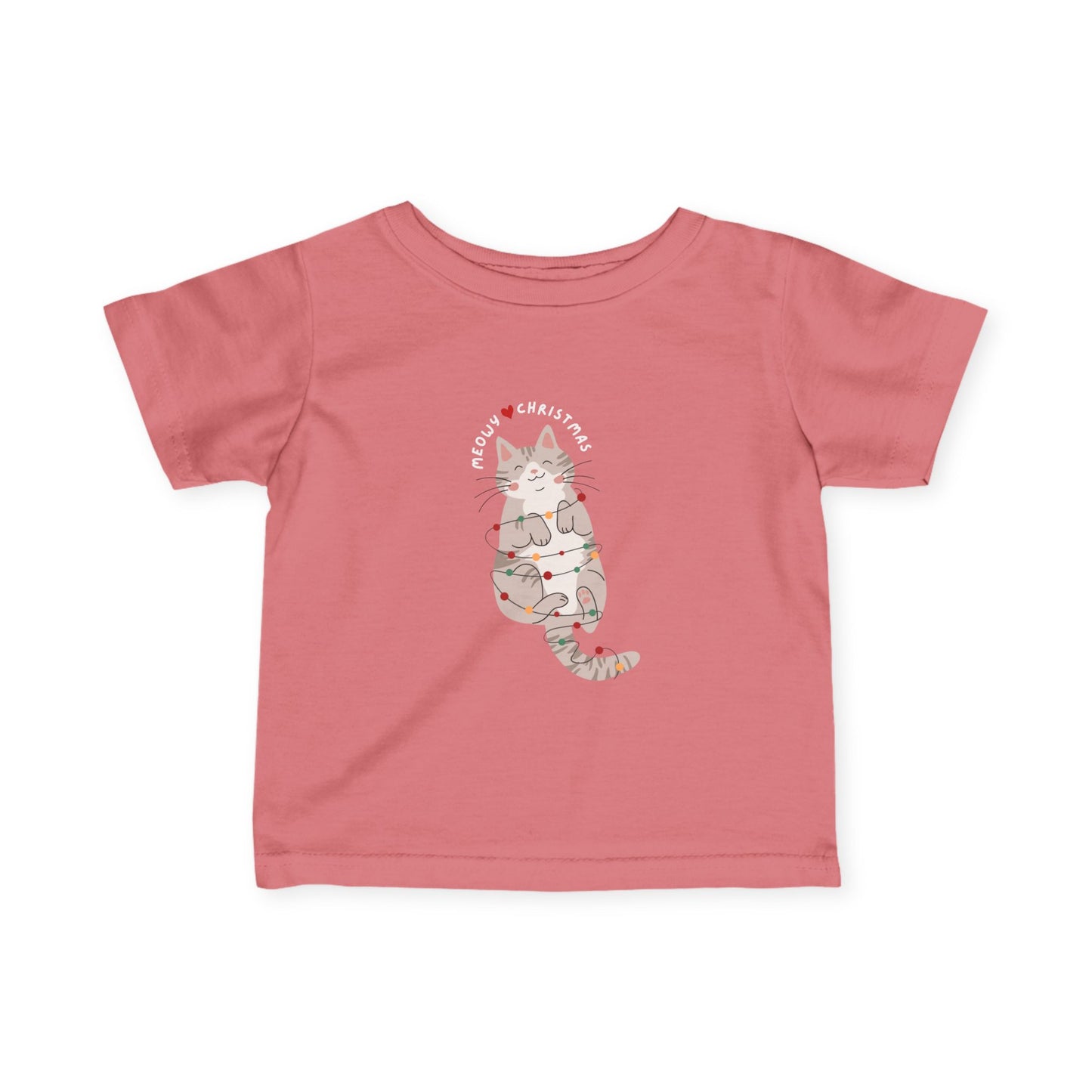 Infant Tee Cat Christmas