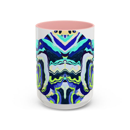 Abstract Ocean Waves Accent Mug