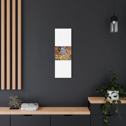 Abstract Gold & Purple Canvas Art