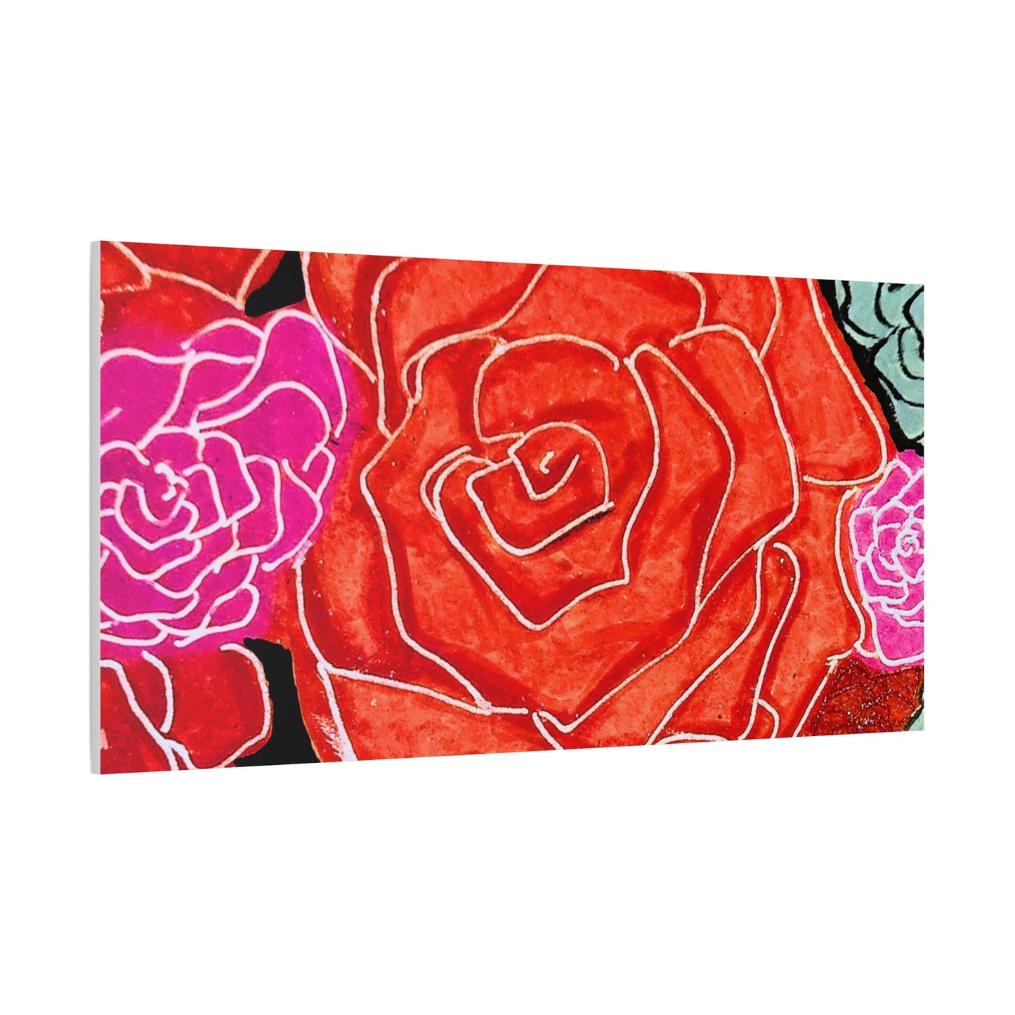 Bold Rose Floral Canvas Print
