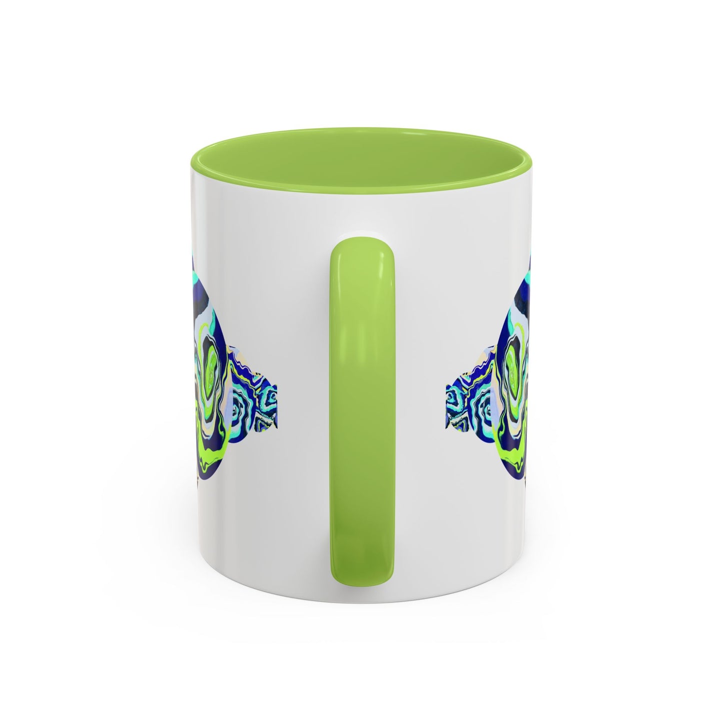 Abstract Ocean Waves Accent Mug