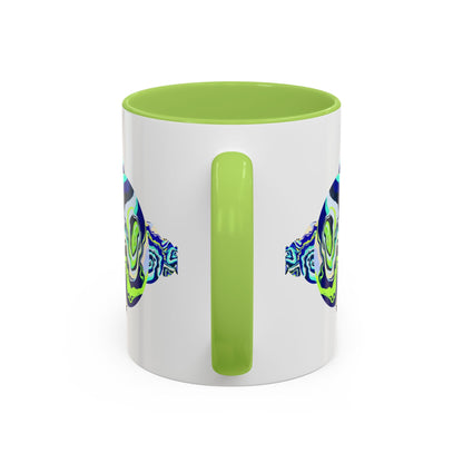 Abstract Ocean Waves Accent Mug