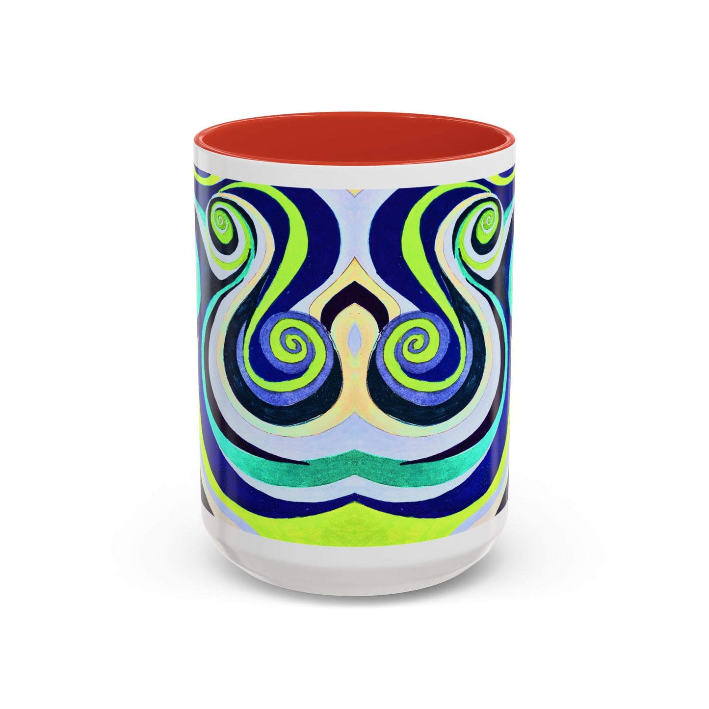 Abstract Swirl Accent Coffee Mug