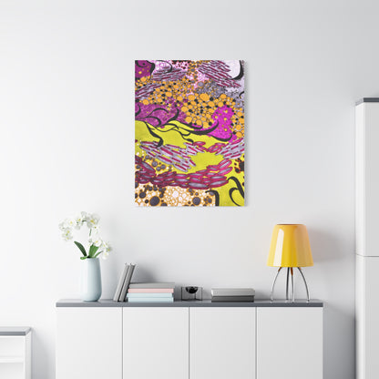 Vibrant Yellow & Magenta Wall Art