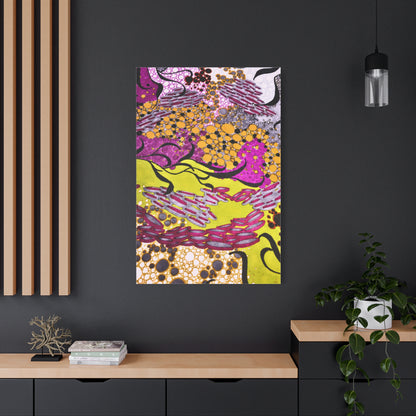 Vibrant Yellow & Magenta Wall Art