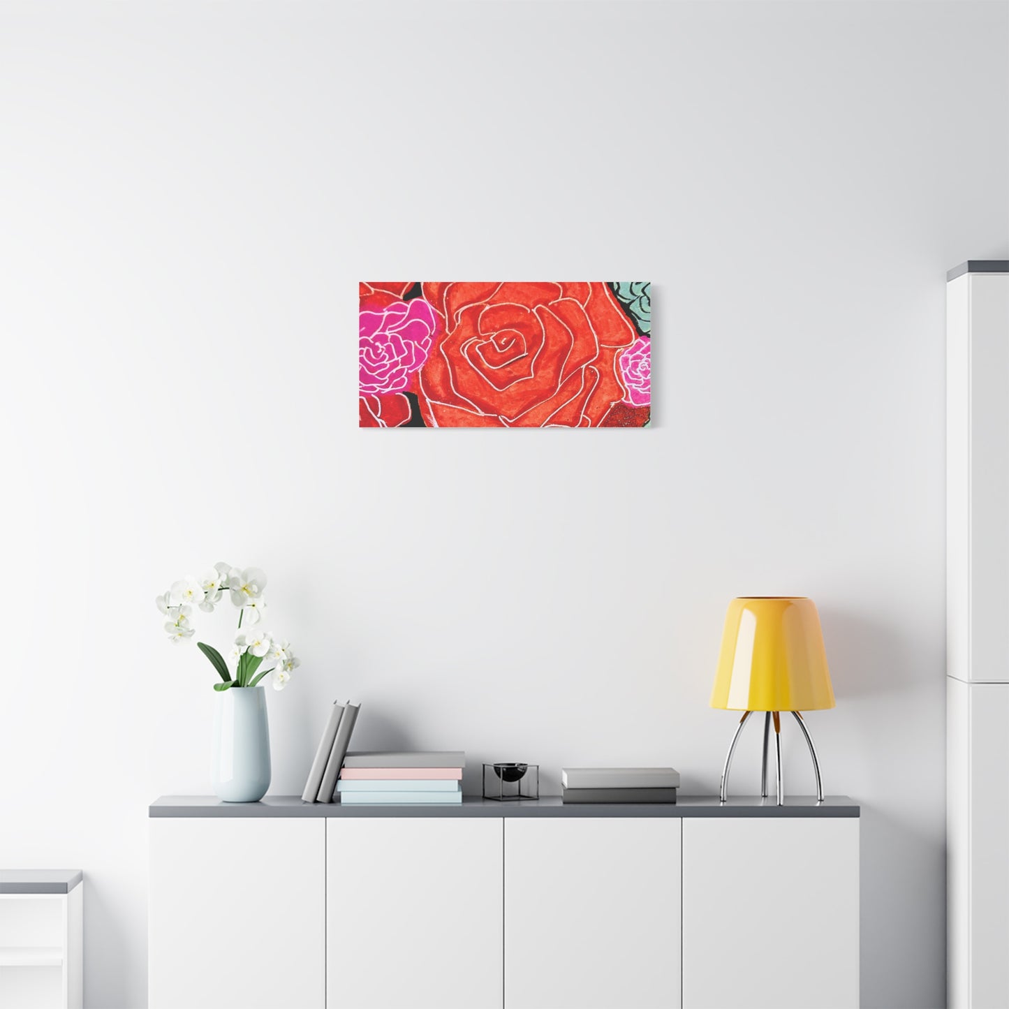 Bold Rose Floral Canvas Print
