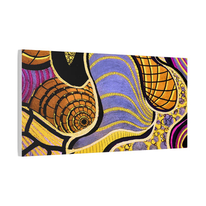 Abstract Gold & Purple Canvas Art