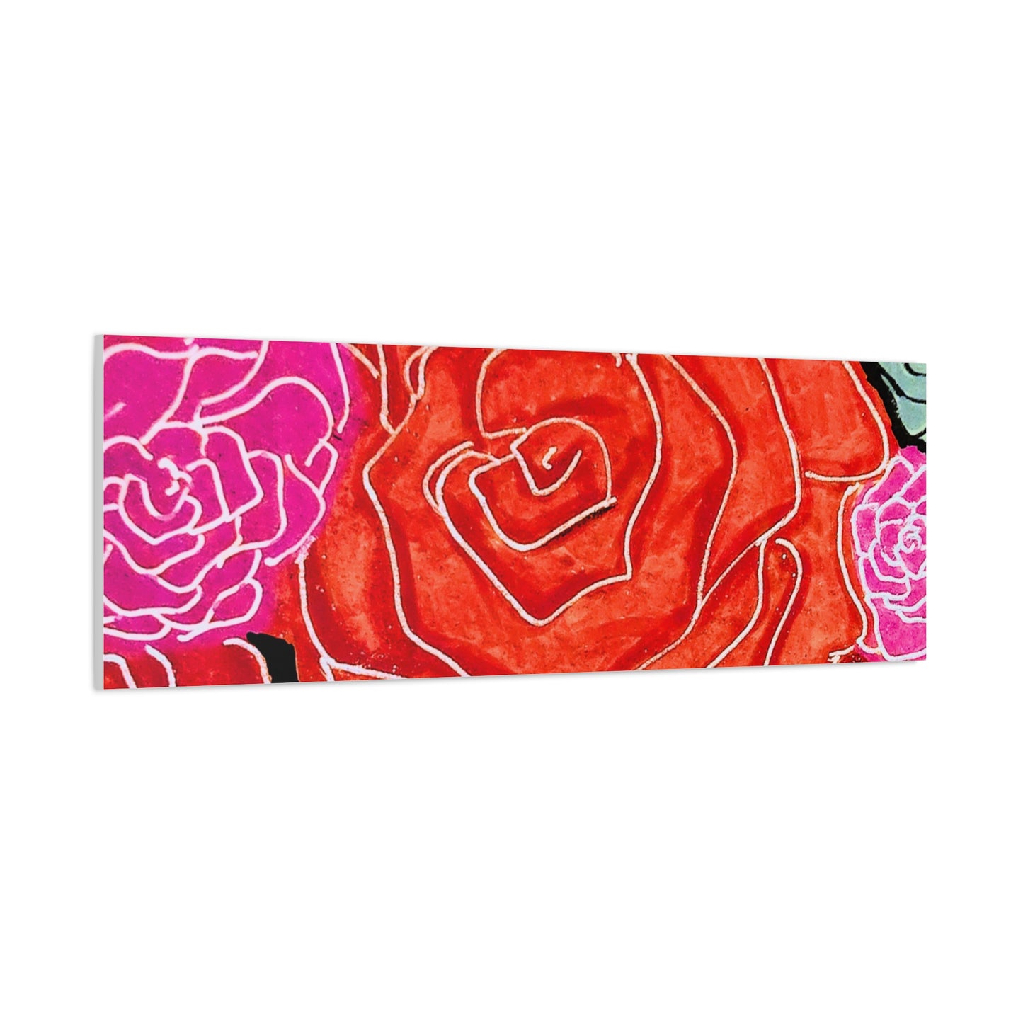 Bold Rose Floral Canvas Print
