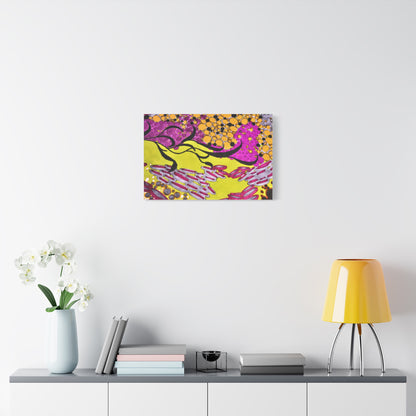 Vibrant Yellow & Magenta Wall Art