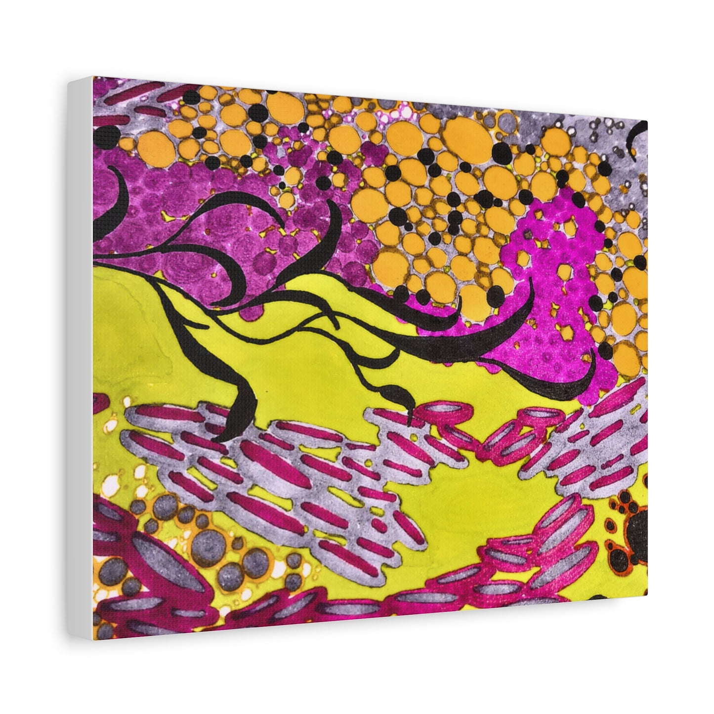 Vibrant Yellow & Magenta Wall Art