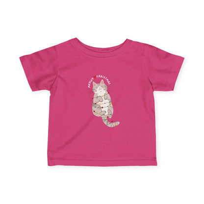 Infant Tee Cat Christmas