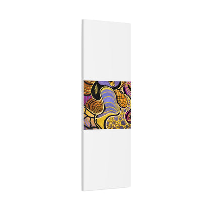 Abstract Gold & Purple Canvas Art