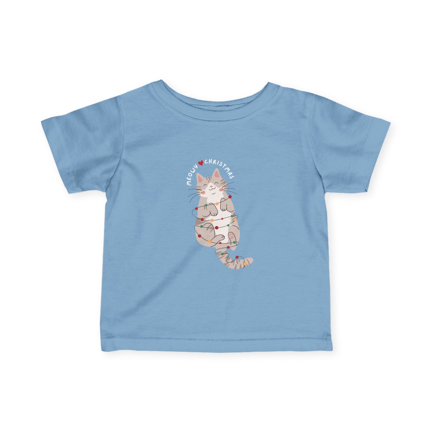 Infant Tee Cat Christmas