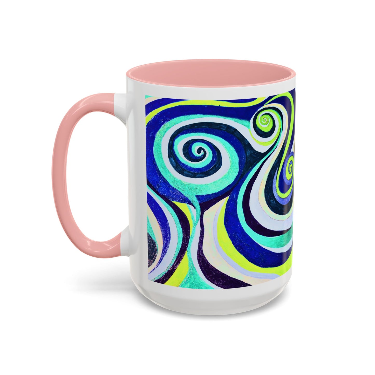Abstract Swirl Accent Coffee Mug