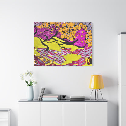 Vibrant Yellow & Magenta Wall Art