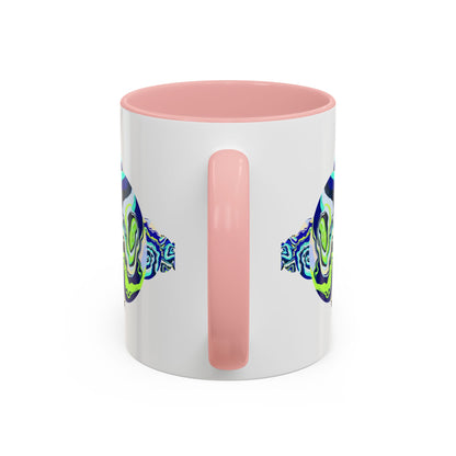 Abstract Ocean Waves Accent Mug