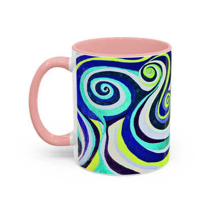 Abstract Swirl Accent Coffee Mug