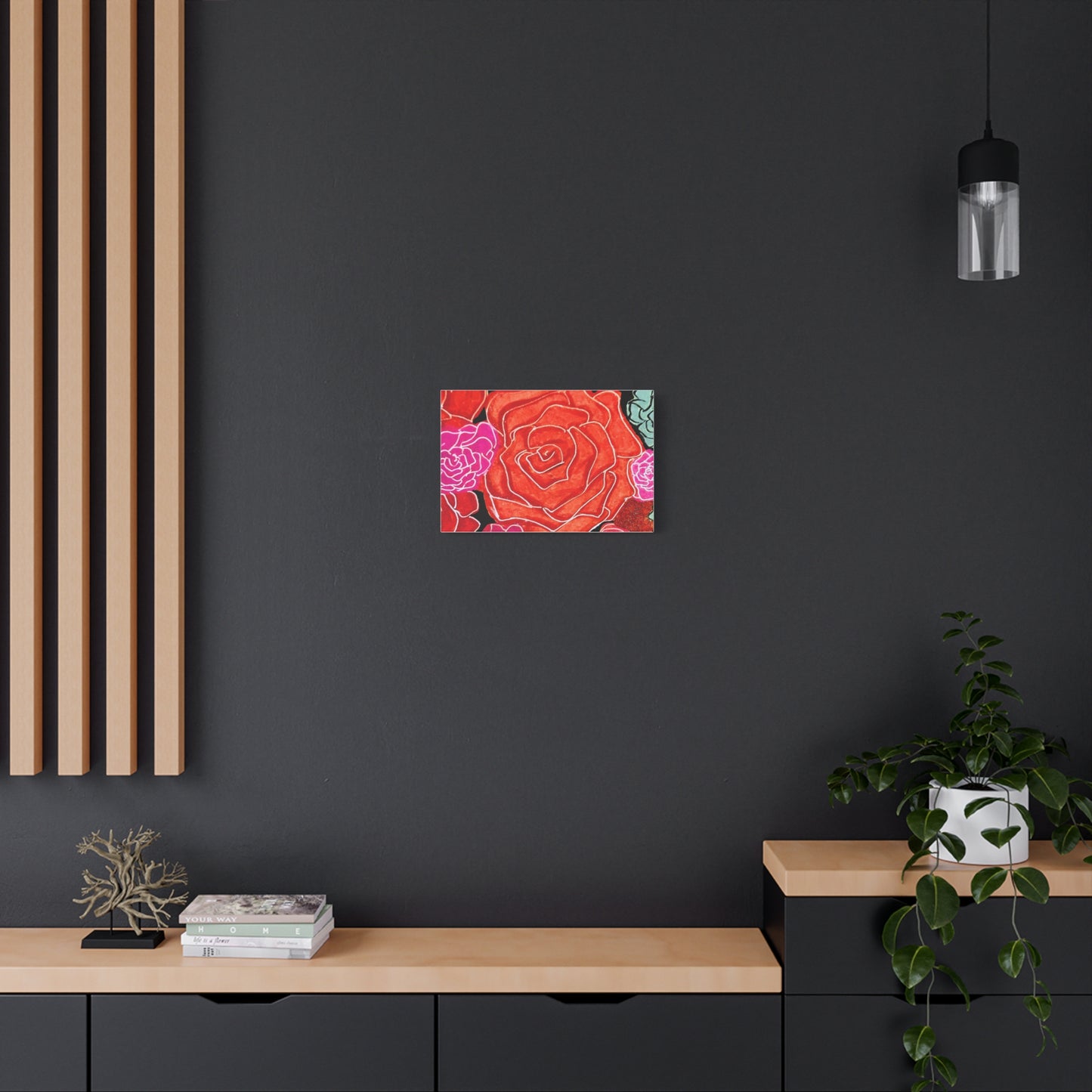 Bold Rose Floral Canvas Print