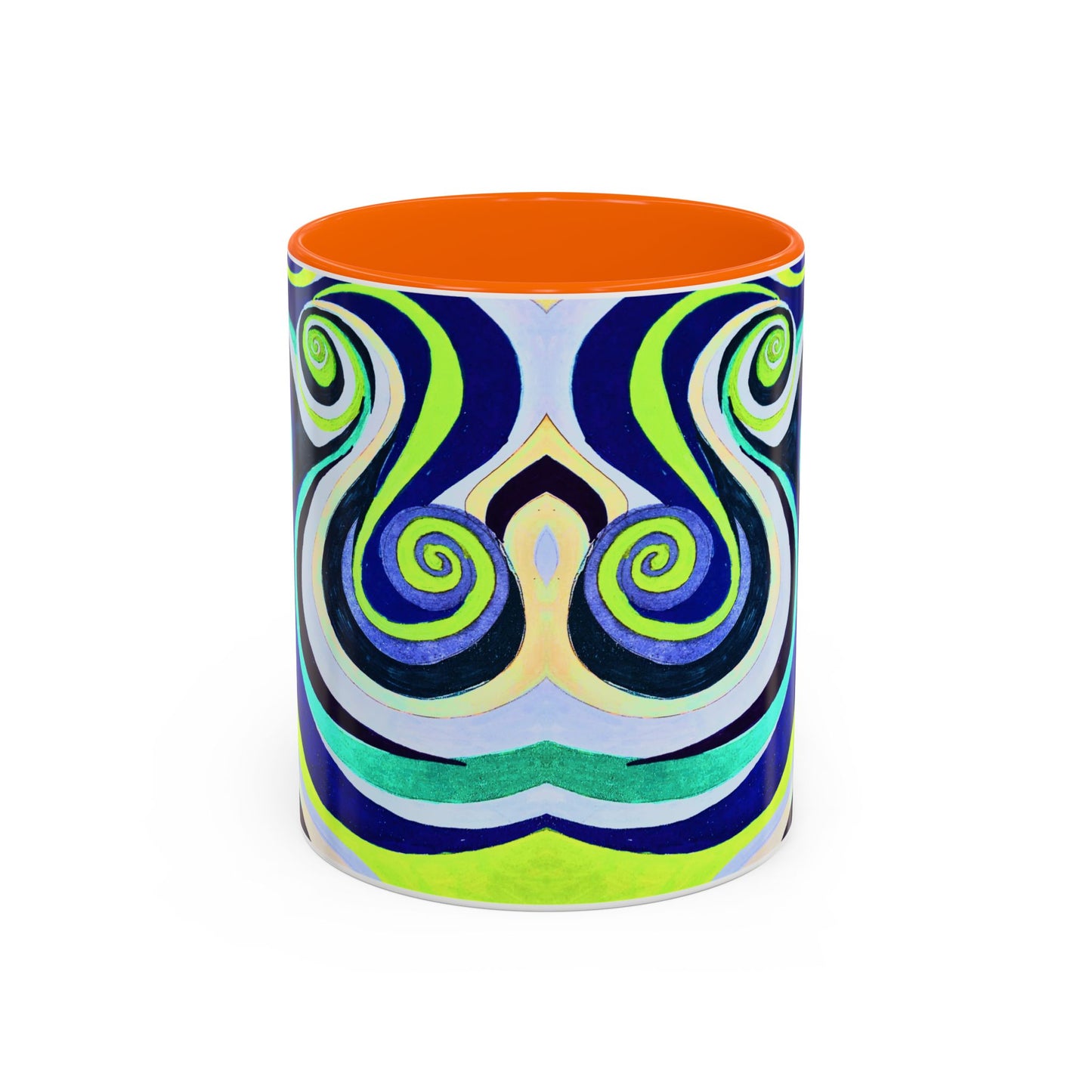 Abstract Swirl Accent Coffee Mug