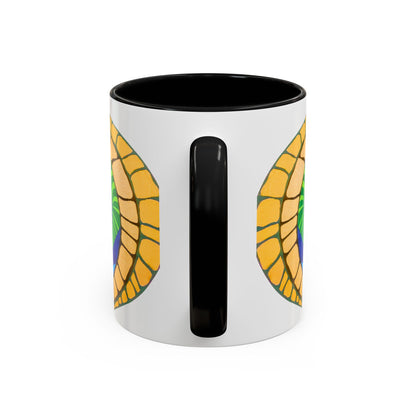 Psychedelic Spiral Accent Coffee Mug – Colorful Abstract Art 11/15oz