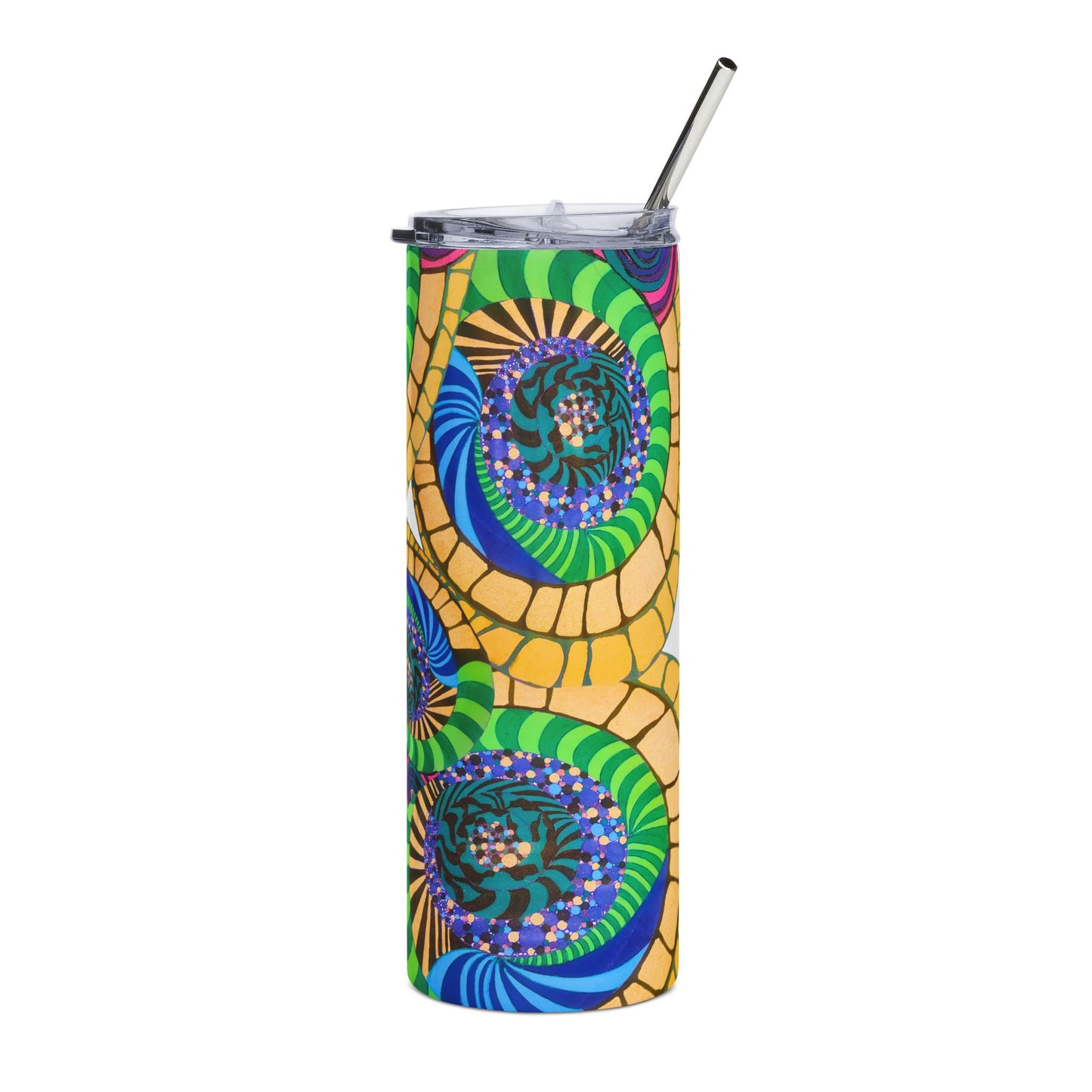 Spiral Mosaic Stainless Tumbler