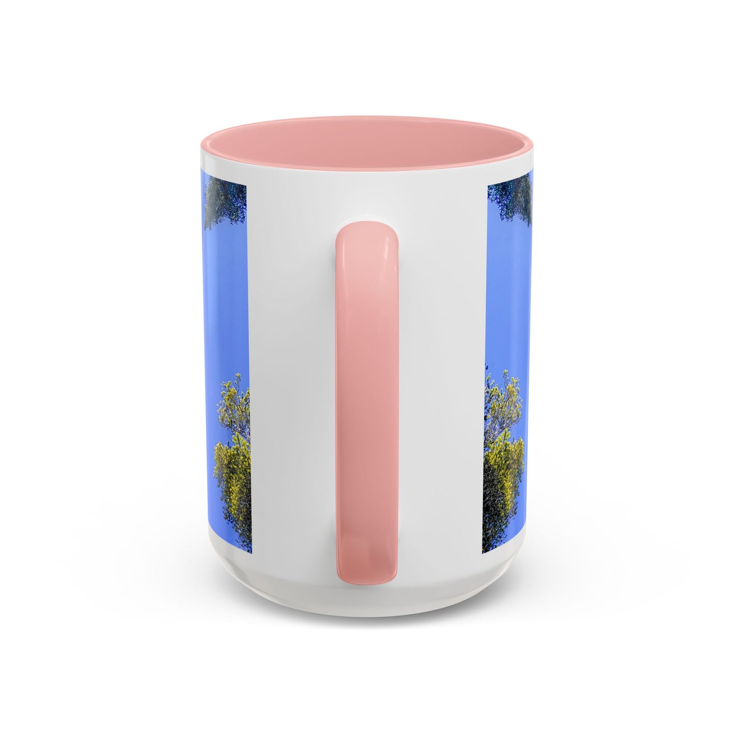 Scenic Pine Tree Sky Accent Coffee Mug – Nature Photography 11/15oz