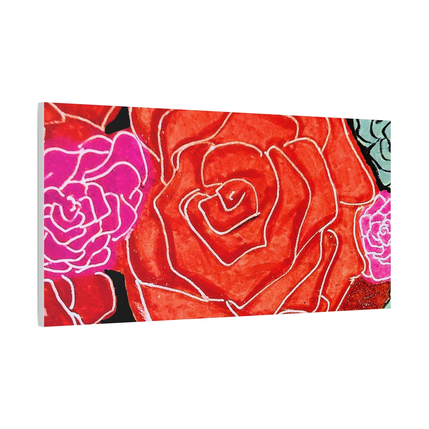 Bold Rose Floral Canvas Print