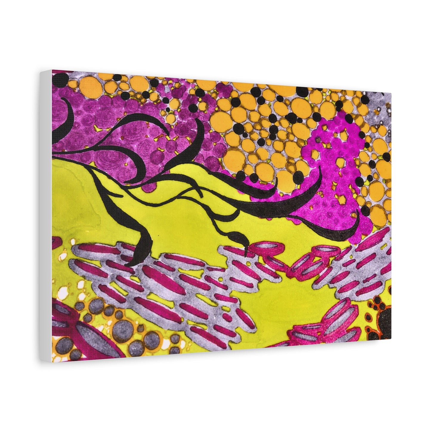Vibrant Yellow & Magenta Wall Art