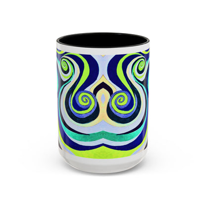 Abstract Swirl Accent Coffee Mug
