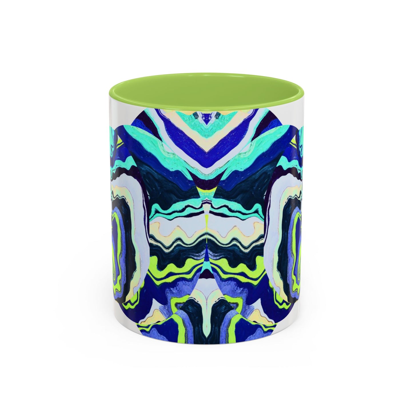 Abstract Ocean Waves Accent Mug