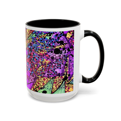 Vibrant Psychedelic Accent Coffee Mug – Colorful Abstract Art (11/15oz)