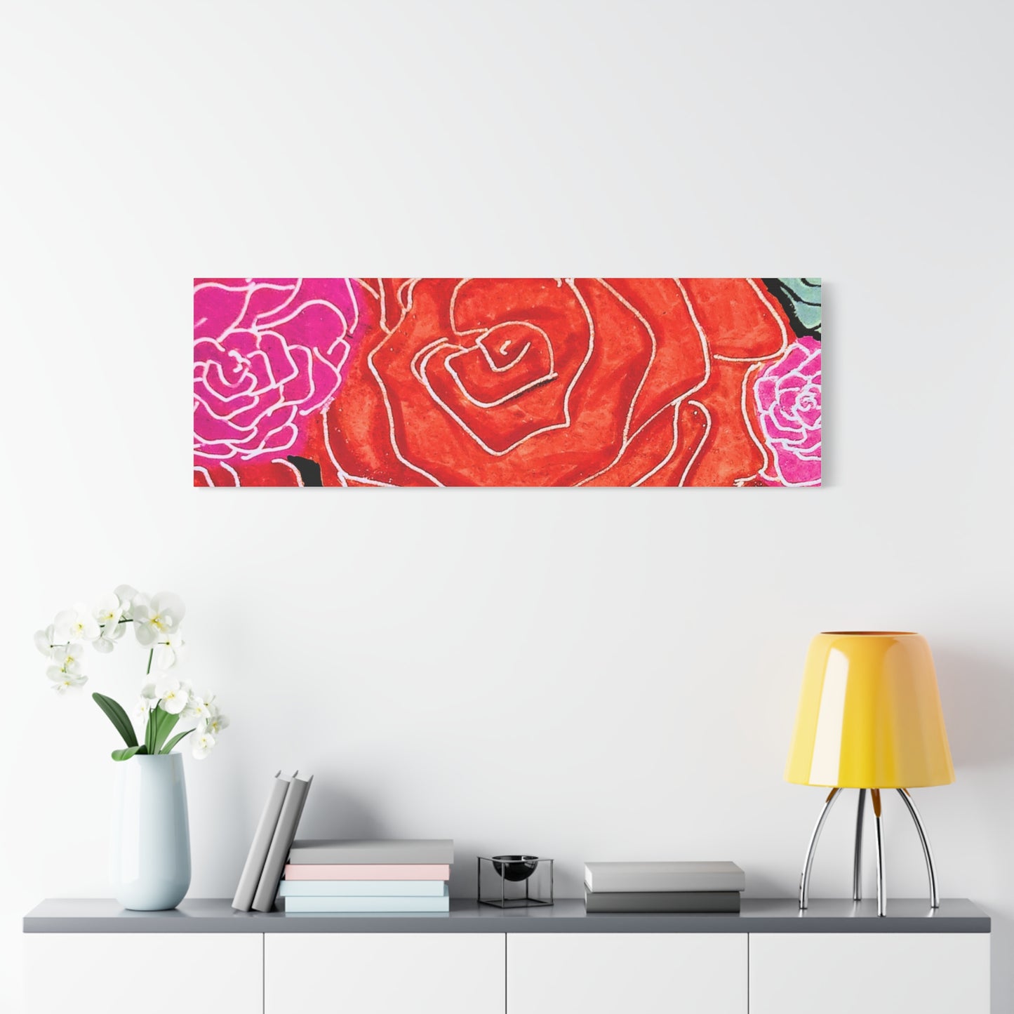 Bold Rose Floral Canvas Print