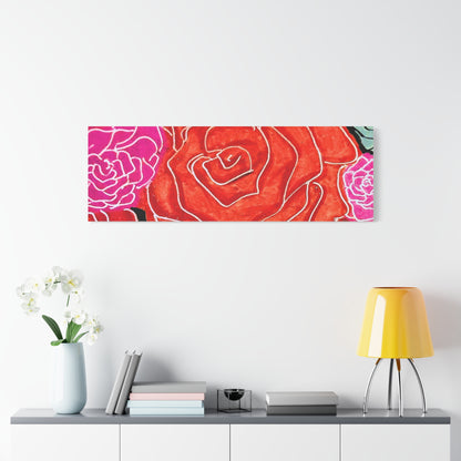 Bold Rose Floral Canvas Print