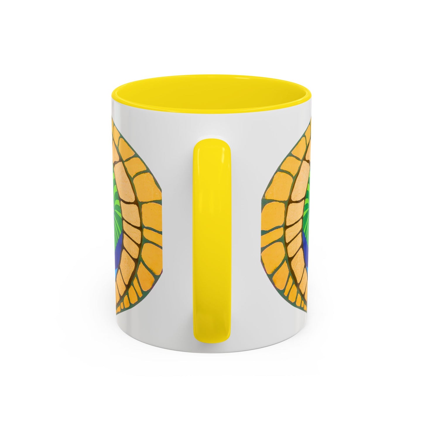 Psychedelic Spiral Accent Coffee Mug – Colorful Abstract Art 11/15oz