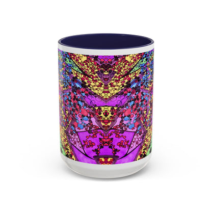 Vibrant Psychedelic Accent Coffee Mug – Colorful Abstract Art (11/15oz)