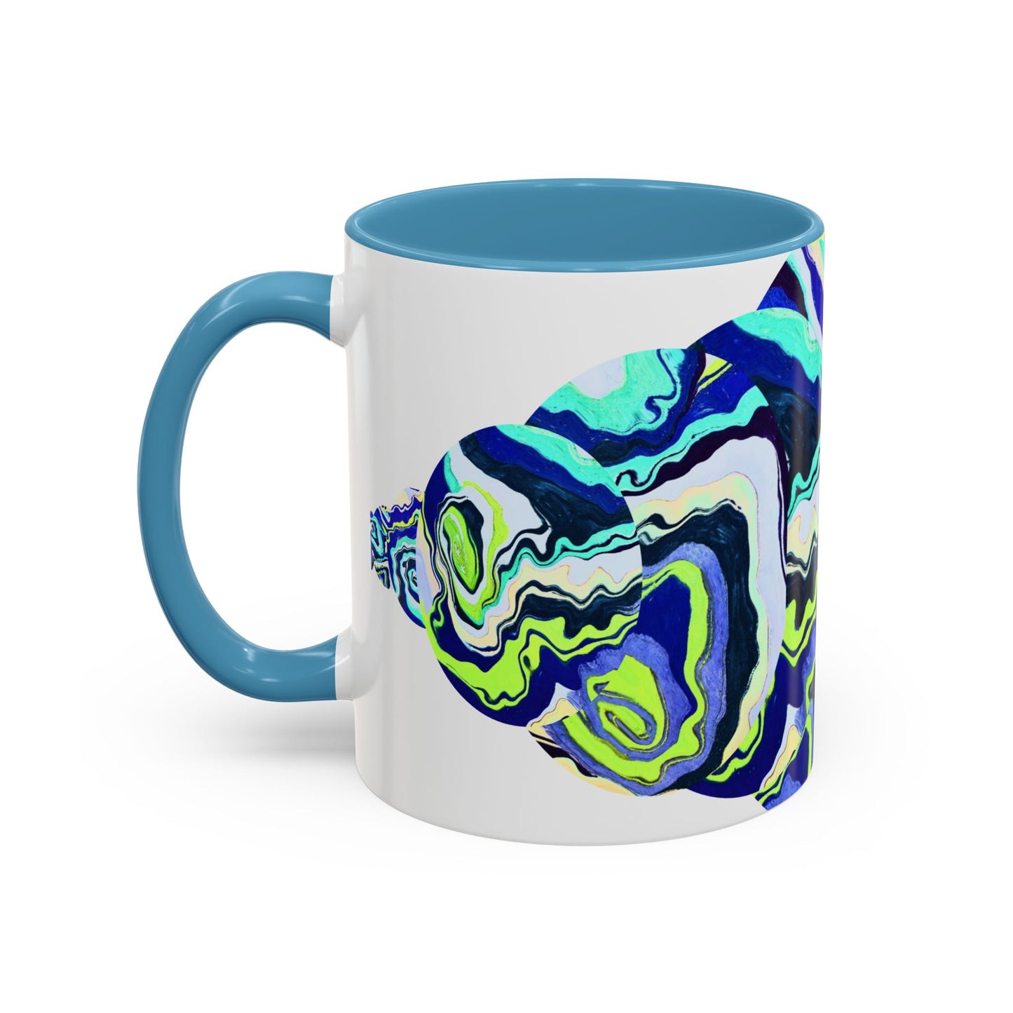 Abstract Ocean Waves Accent Mug