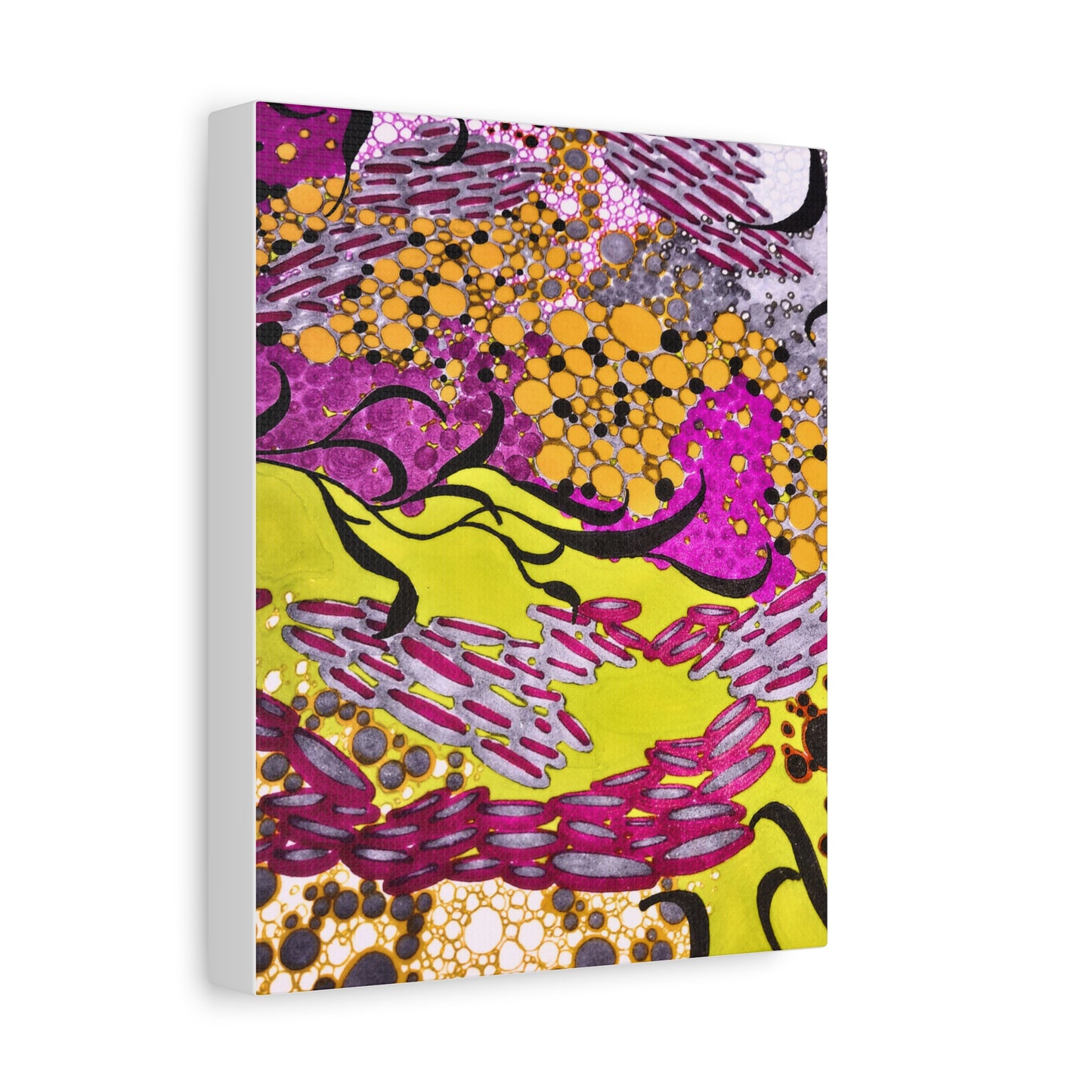 Vibrant Yellow & Magenta Wall Art